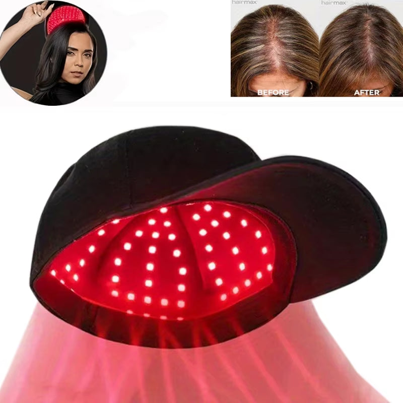 NEW 96Pcs Infrared Leds 660Nm&850Nm Red Light Therapy Hair Growth Cap for Hair Regrowth anti Hair Loss Relax Scalp Hair Care Hat