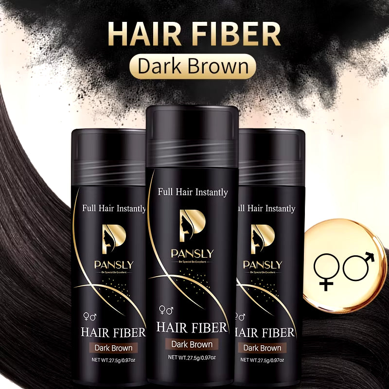 Professional Hair Building Fibers for Thinning Powder Hair Loss Products Fast Regrowth Natural Keratin Styling Black Dark Brown