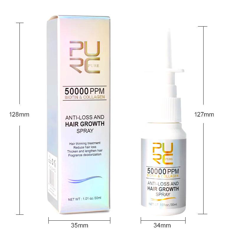 Biotin Hair Growth Products for Men Women Hair Loss Treatment Fast Grow Hair Spray Regrowth Thicken Oil Hair Care