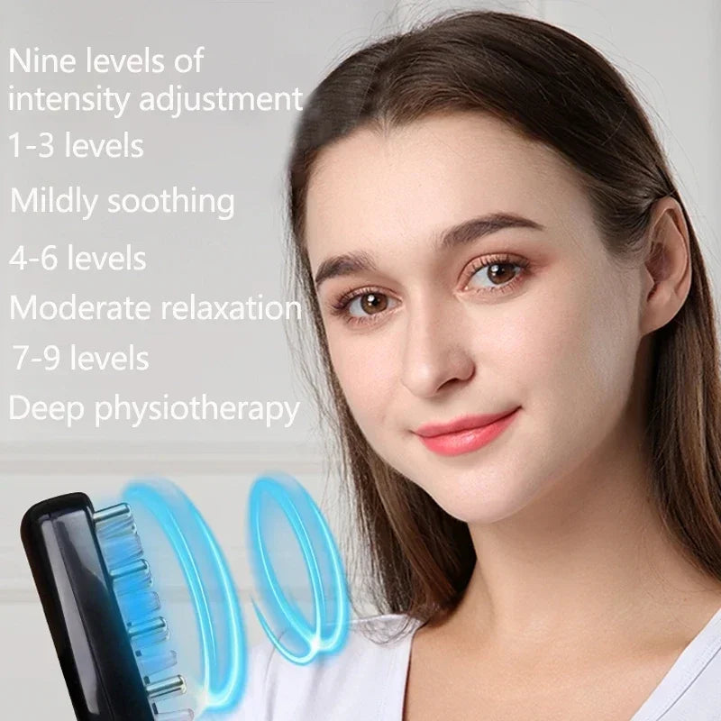 Electric Laser Hair Growth Comb anti Hair Loss Therapy Comb Infrared EMS LED Red Blue Light Vibration Massage Hair Health Care