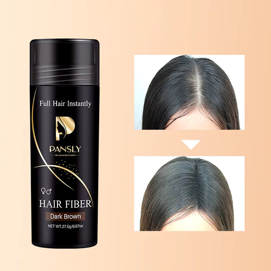 Professional Hair Building Fibers for Thinning Powder Hair Loss Products Fast Regrowth Natural Keratin Styling Black Dark Brown