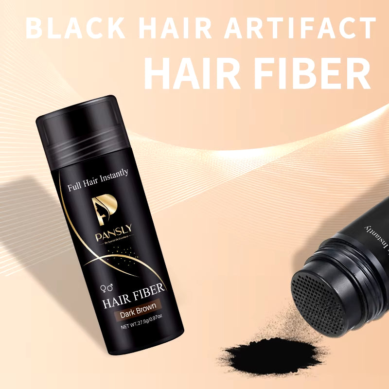 Professional Hair Building Fibers for Thinning Powder Hair Loss Products Fast Regrowth Natural Keratin Styling Black Dark Brown